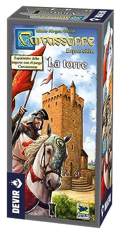 DEVIR Carcassonne-La Tour, Brettspiel, BGCARTO, Mehrfarbig, klein