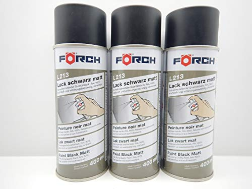 Spray de pintura en spray FORCH negro mate RAL 9005 400 ml (3)