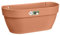 Elho Vibia Campana Mural 35 - Planteur pour Balcon & Extérieur - Ø 35.0 x H 14.8 cm - Marron/Terre Cuite