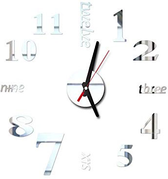 Papijoy DIY Wall Clocks Decorations Large Stickers for Home Decoration