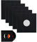 5 Stück LP Hüllen 12x12 Zoll Vinyl Hüllen Single Schallplatten Cover Papier LP Schallplatten Innenhüllen Schallplatten Hüllen Vinyl Hüllen Für Aufbewahrung von LP zu Hause und in Geschäften(Schwarz)
