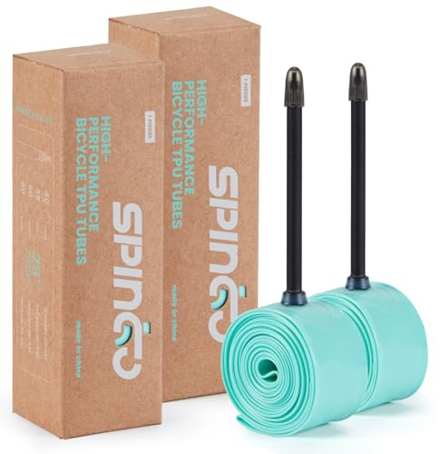 2-Pack/4-Pack SPINGO TPU Inner Tube 700C x 23C-32C with 48mm/60mm/80mm Presta Valves, ‌Ultralight TPU Tubes 700C for Road Bike TPU Inner Tube Portable Spare Tire for Training and Cycling