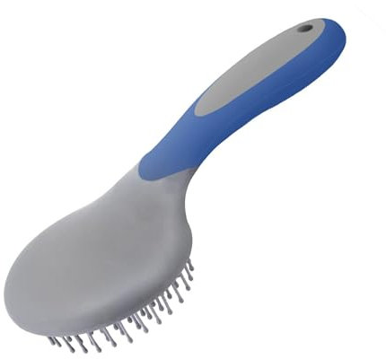 Mähnen Bürste Schweifbürste, 23cm Pferdeschweifbürste, Professionelle Mähnen Schweifbürste mit humanisiertem Griff, Haustier Massagebürste, rutschfeste Pferdehaarbürste, zum Pflegen Haar Random color