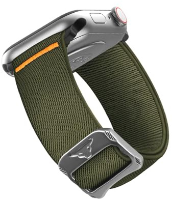 SimpleThings Elastiskt sportband för Apple Watch-armband 38 mm, 40 mm, 41 mm, 42 mm, 44 mm, 45 mm, 46 mm, nylontyg, sportarmband, kompatibelt med iWatch armband Series SE 10 9 8 7 6 5 4 3 2 1