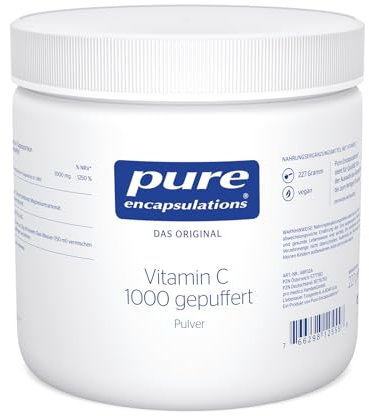 Pure Encapsulations Vitamin C 1000 gepuffert Pulver - für optimale Verträglichkeit - vegan - 227g