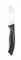 HENDI Cuchillo pelador, hoja recta, cuchillo mondador, cuchillo de cocina para pelar frutas y verduras, cuchillo torneador, 180x21x(H)15mm, acero inoxidable, PP, negro