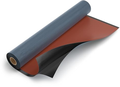 Isolbau - KSK Couverture de toit étanche auto-adhésive - RAL 8004 - Couverture bitumineuse Terracotta 5 m² Rouleau - Étanchéité pour garages, abris de jardin, abris de voiture, étables
