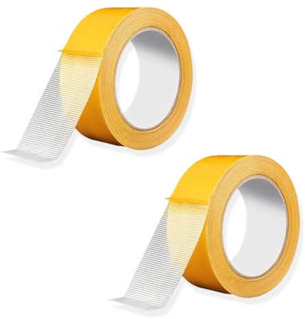 Ruban Adhésif Double Face pour Ourlet Facile Sans Couture 2 cm x 10m Ruban Thermocollant pour Ourlet Textiles (Vêtements, Rideaux, Pantalons, Jupes, Tapis) Thermo-Collant Résistant Sans Repassage