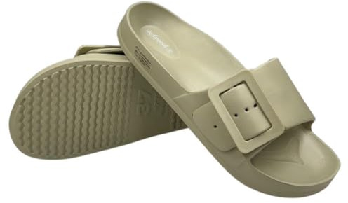 de fonseca Ciabatte Donna Fascia Larga - Pantofole in Gomma con Maxi Fibbia Regolabile - Design e Qualità di Brand Italiano - Ideali per Casa, Mare e Piscina