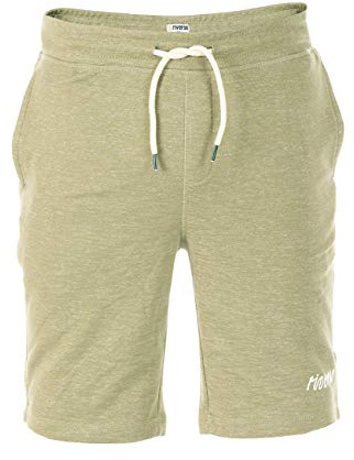 riverso Herr sweatshorts RIVMike korta sweatshorts Bermuda sommar sport shorts bomull svart blå röd oliv grå S M L XL 2XL 3XL 4XL 5XL, Vintage olivmelerad (12300), L