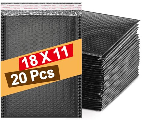 20pcs Padded Envelopes A6, Padded Bubble Wrap Envelopes Bags Small Bubbles mailers Poly Bubble Mailers Self Seal Shipping Poly Envelope for Packaging, Shipping, Mailing,