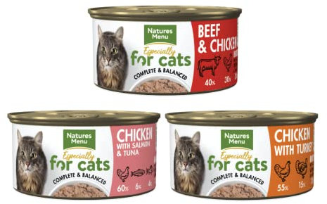 Natures Menu Paté for Cats Adult Cat Food Multipack - 48 x 85g