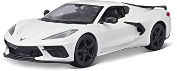 Maisto 1:24 Assembly Line 2020 Chevrolet Corvette Stingray Coupe, White