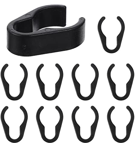 Milisten Microphone Stand Cable Clips Plastic Cable Holders for Mic Stand Accessories Home Studio Stage Management