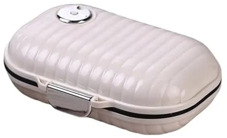 Pill Organizer Box, Tablettenbox 7 Fächer Tragbar Pillenbox,Medikamentenbox mit Dichtung Ring Tabletten Organizer,Tablettenspender für Reise & täglichen Gebrauch