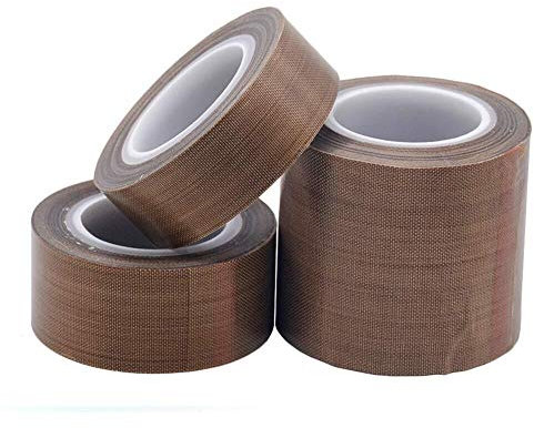 Ruban adhésif haute adhérence, 3 pièces de ruban téflon - Ruban adhésif haute température en PTFE, ruban adhésif for machine à sceller sous vide for scelleuses à impulsion manuelles sous vide 10 mètre