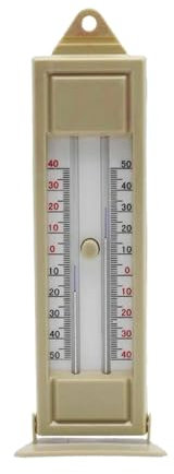 Serre max-min, pour l'intérieur et l'extérieur, jardin, serre, moniteur mural, thermomètre d'installation pour tuyau de chauffage, blanc, taille unique