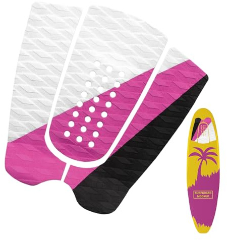 Sughaya Stommp Campaje – Tracción de Padle Boad, tracción Deportes Agua | Almohadilla de cola en pabellón Longboard, alfombrilla de puente de tracción, accesorios de protección ligera para surf