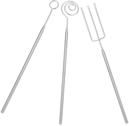 Mikinona Set 3 Forchette in Acciaio Inossidabile Per Fonduta e Cioccolato Utensili Per Immersione Caramelle e Dessert Strumenti Versatili Per e Cucina
