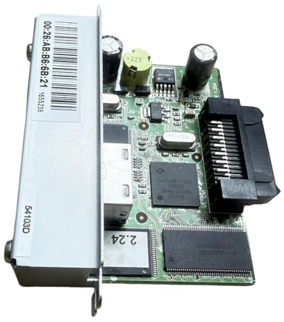 WIIYENA Modulo scheda di rete Ethernet UB-E02 per stampanti Epson serie TM-J7000/J7100, T88IV, T82II e 88III/IV/V/VI e interfaccia Play RJ45, negoziazione automatica 10/100Mbps