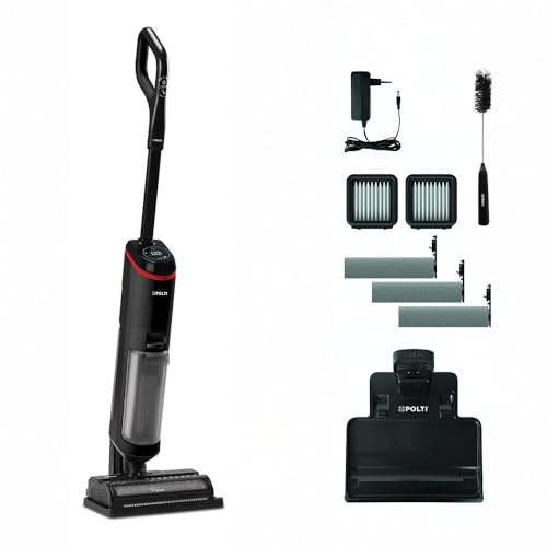 Aspirapolvere A Vapore Senza Fili - Polti - Rollysteam Wd40c - 14000 Pa - 35 Min - 0,6 L - Nero