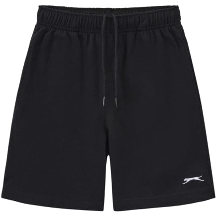 Slazenger Kids Jersey Short Black 13 Years