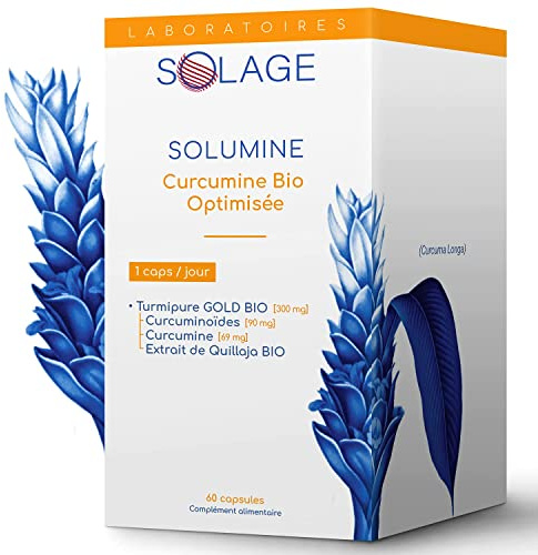 Curcuma BIO Assimilation x342 - Curcumine Brevetée TurmiPure Anti-Inflammatoire Anti-Douleur - 60 Gélules Végétales (2 mois), Fabriqué en France