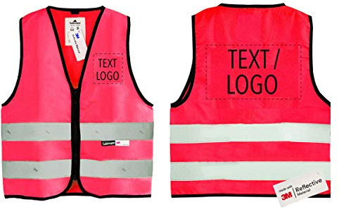 Salzmann Warnweste für Kinder mit Logoaufdruck - Hergestellt mit 3M Reflektierendem Material