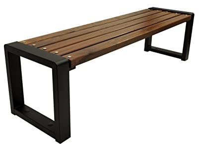 Primario Grande Banc Extérieur en Bois - Banquette Jardin Avec Capacité de Charge de 350kg - Pour Parc (Grande-BO Marron, 175cm - Longueur du Siège)