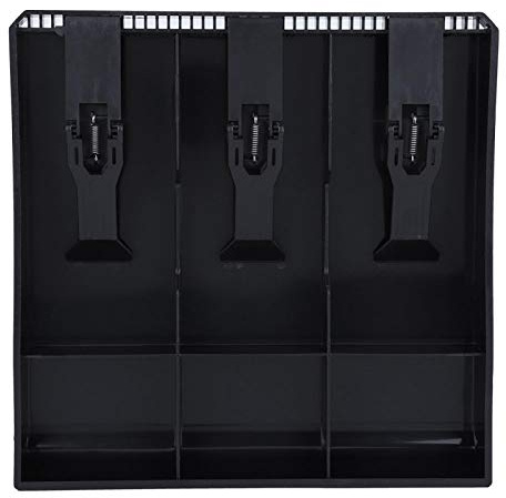 Oumefar Cash Drawer Register Insert Cash Tray with 3 Bills 3 Money Storage Box for Commercial Using, Cash Money Tray Replacement Cash Register Drawer Insert Tray(Black)