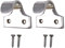 Sash Window Lift Handle 50mm Polished Chrome Pack of 2