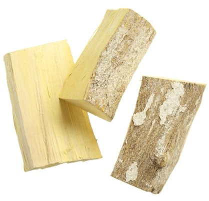 HENDI Trozos de madera para ahumar, cachos de madera aromática, para ahumar en caliente, para hornos de pizza, hornos de exterior, barbacoas, asadores, sobre el carbón, madera natural, cítricos, 3kg
