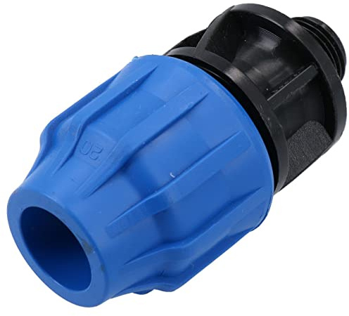 20mm x 1/2 MDPE Male Adapter Compression Coupling Fitting Water Pipe PN16