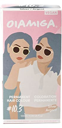 Oiamiga Silver Permanent Hair Colour with Natural Ingredients 120ml