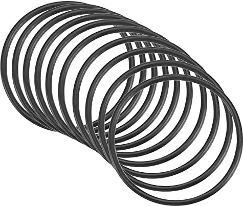 QUARKZMAN 10 Stücke Nitrilkautschuk Gummidichtung Dichtring O-Ringe 40mm x 36mm x 2mm für Wasserhahn Klempner Reparatur Dichtung Verbindung, Schwarz