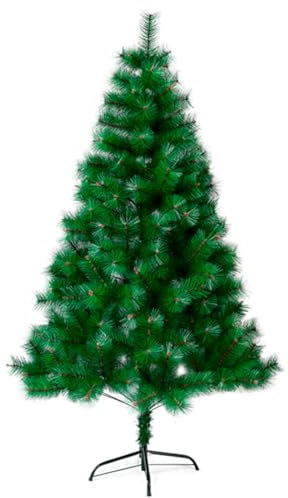 AC - Árbol de Navidad, Pino Artificial Verde, Estructura de plástico y Metal Revestido, Robusto y Duradero, fácil Montaje, 150 cm
