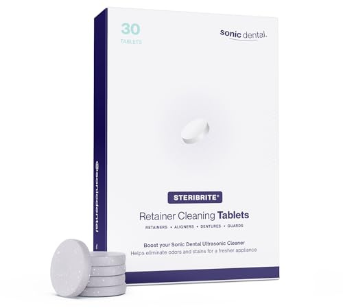 Sonic Dental Compresse per la pulizia - 30 compresse per 1 mese, per uso con Sonic Spa Pro