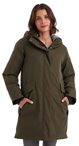 G.I.G.A. DX Damen Winter Funktionsparka/Parka wasserdicht mit Kapuze GW 12 WMN PRK, dunkeloliv, 48, 43355-000