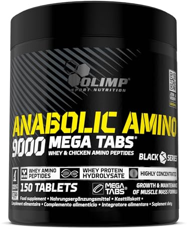 Olimp Sport Nutrition Aminosäuren Komplex hochdosiert - 150 Kapseln - Anabolic Amino 9000 Mega Tabs