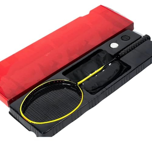 WANGBINGXING Badminton Set Racchetta da Badminton Offensiva 4U in Fibra di Carbonio Originale(1Pcs Yellow Racket)