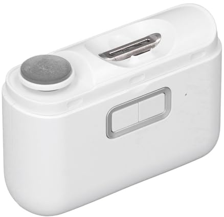 Alomejor Tagliaunghie Elettrico Lima per Unghie 2 in 1, Strumento di Cura Multifunzionale con Lucidatore per Viaggi a Casa, Portatile Ed Efficiente
