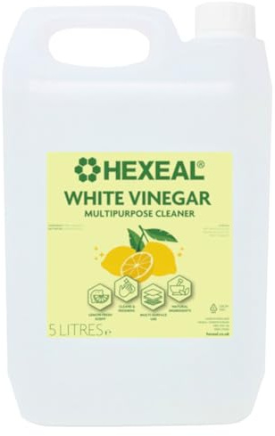 Hexeal Lemon Multipurpose Cleaner 5L – 5L of Lemon Fresh White Vinegar For Cleaning Surfaces, Deodorising & Removing Grime