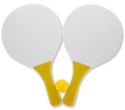 A2Z Wooden Beach Tennis Set Paddle Bat and Ball Set Outdoor Indoor Sports
