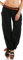 Malito Damen Chino Hose in Uni Farben | Freizeithose mit Gürtel | Sommerhose für den Strand | Haremshose - Pumphose 6017 (schwarz, M)