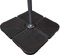 derby Füllplatten ca. 25 kg – 4er Set Light – Mit Wasser und Sand befüllbar – Zur Beschwerung für Schirmständer