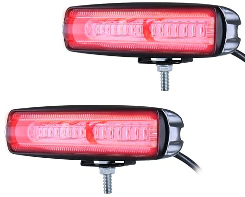 2 st 30 W LED-säkerhet för gaffeltruck - varningsljus - DC 12-80 V
