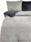 one-home Winter Bettwäsche 200x220 cm Teddy Plüsch Nicki Uni grau warm Fleece Doppelbett
