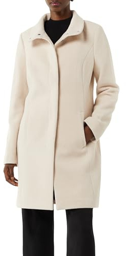 Comma 2151181 Manteau de mélange de Laine, Marron, 46 Femmes