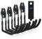 3-H Ganci da Garage Resistenti 4 Pezzi, Ganci per Garage, Montaggio a Parete e Organizer per Attrezzi Antiscivolo per Organizzare Biciclette, Scale, Sorde, Cavi