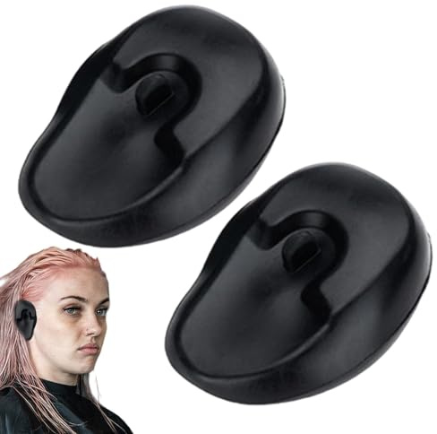 Tanxier Copri orecchie in silicone, protezione per le orecchie per capelli, protezione 'udito, protezione 'udito riutilizzabile, protezione 'onda dei capelli, protezione impermeabile per